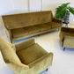 Beautiful Mid Century Gold Velvet Sofa