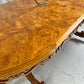 - Large Vintage Burl Carved Table