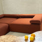 Large Bespoke Rust Boucle Modular Sofa