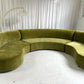 - Bespoke Olive Velvet Curved Modular Sofa