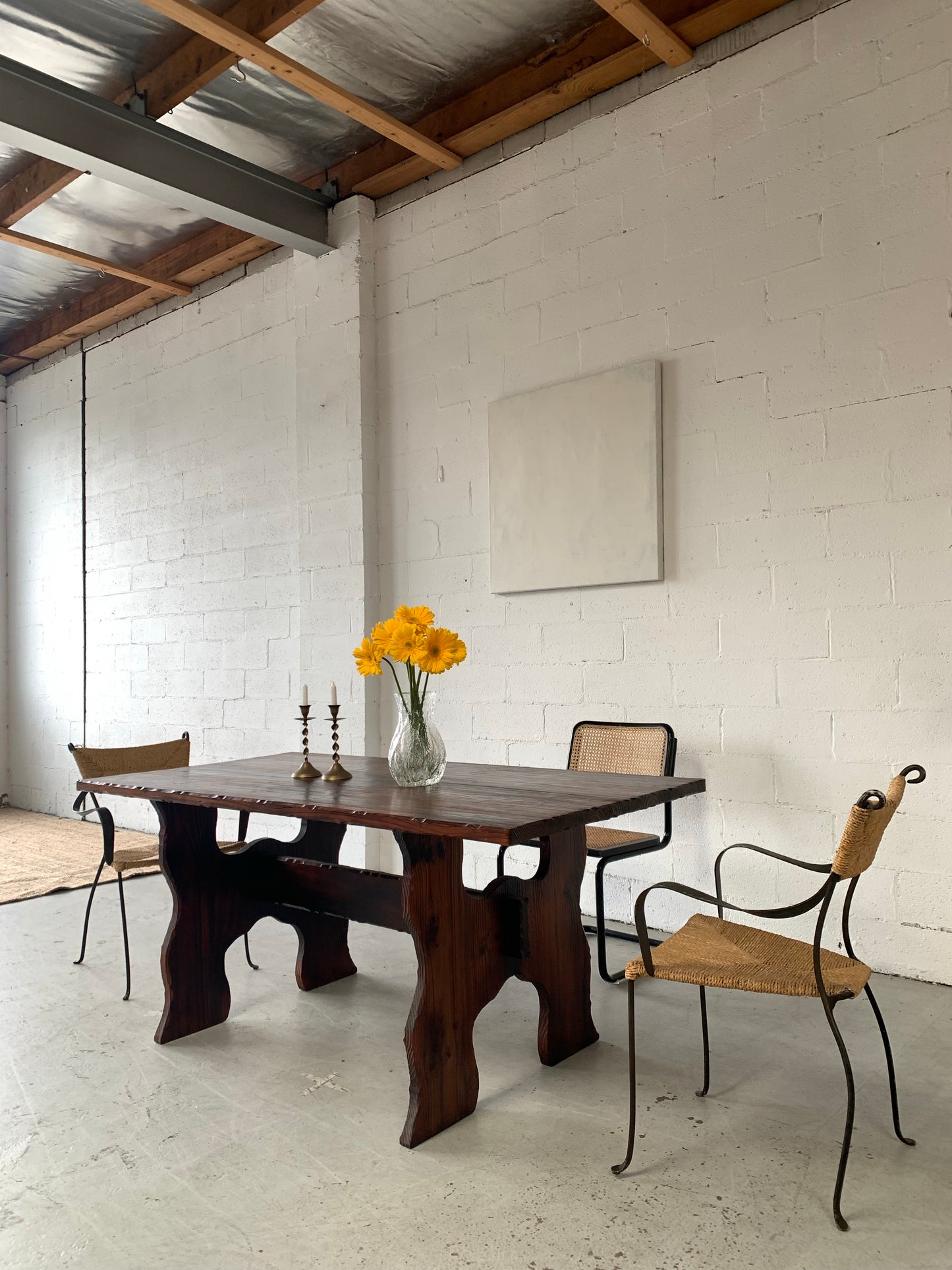 Hand Carved Spanish-Style Dining Table