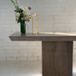 Brutalist Travertine Hall table