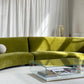 Bespoke Olive Curved Modular Sofa