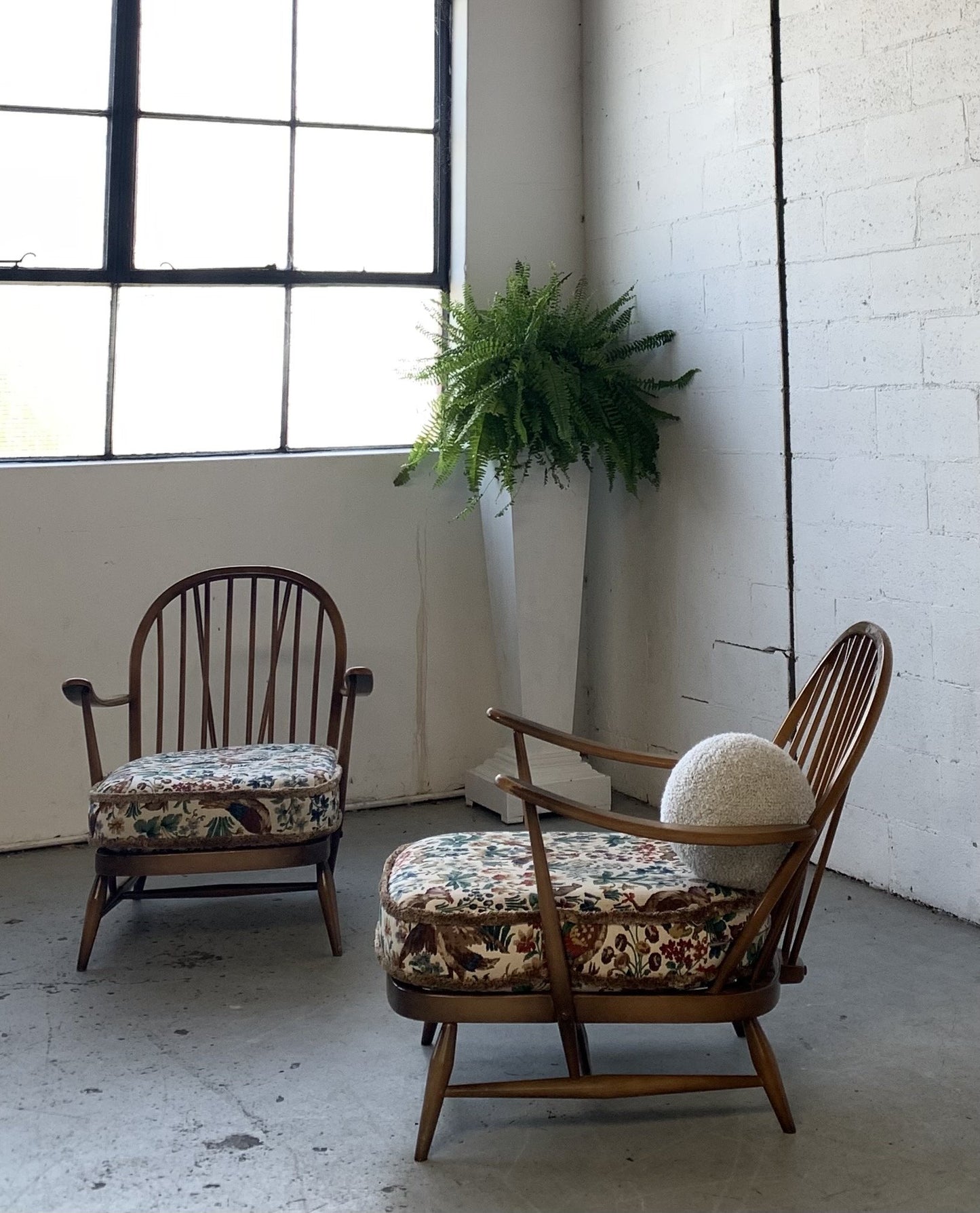 Elm Wood Armchair by Ercol, UK - One Left