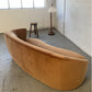Bespoke Curved Sofa in Ginger Velvet