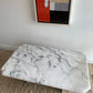 Vintage Carrara Marble Coffee Table with Sculptural Base