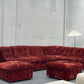 Vintage Velvet Modular Sofa - Seven Piece Set