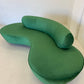 Stunning Green Curved Velvet Sofa