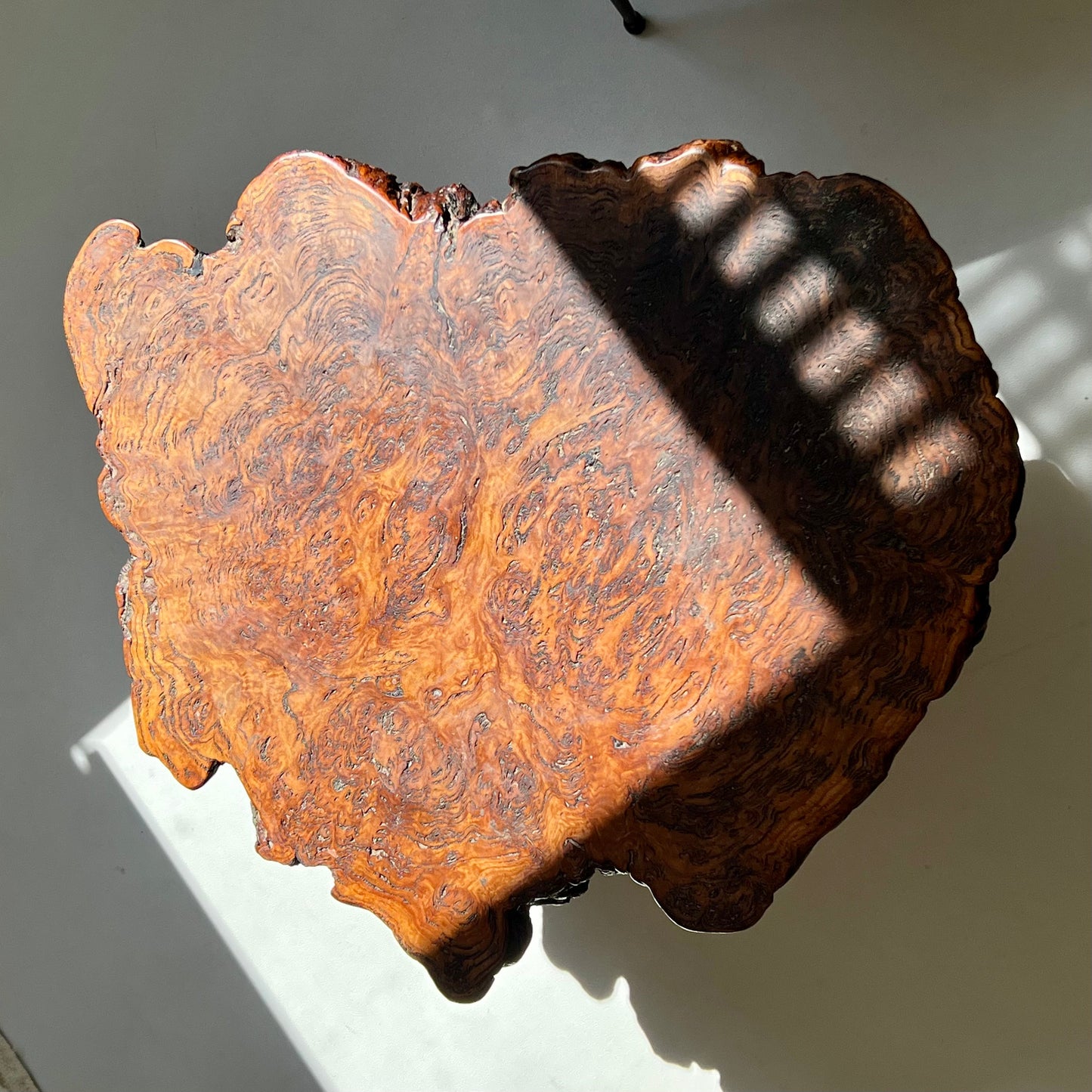 - Vintage Freeform Burl Coffee Table