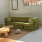 - Bespoke Large Sage Green Modular Sofa