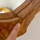 - Wooden Organic Form Mirror, 1970s