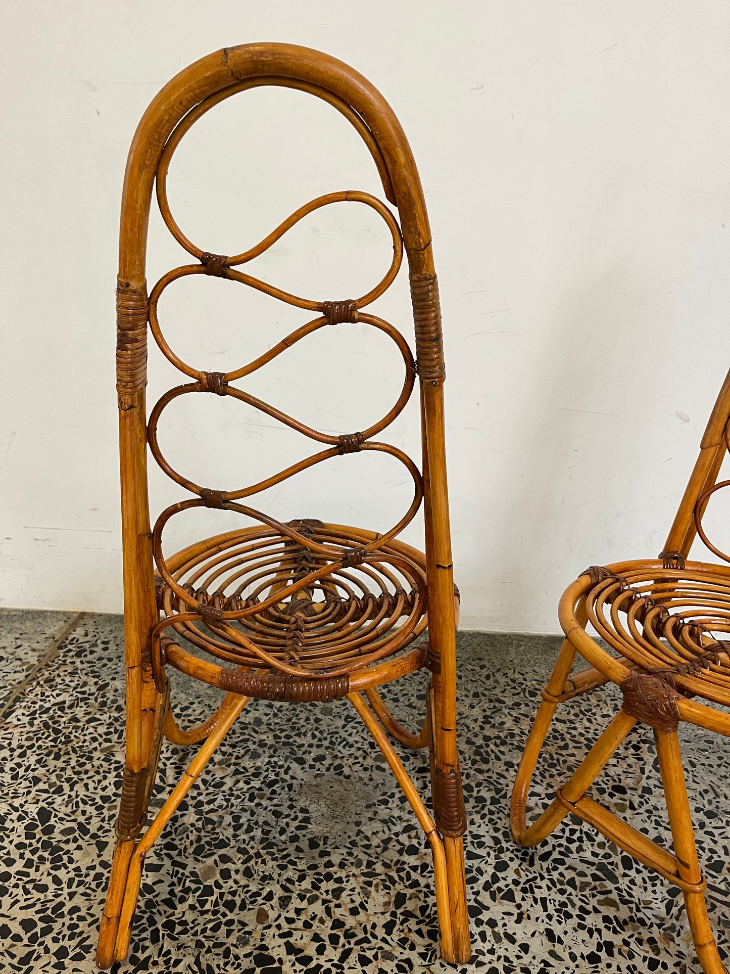 Italian 1960’s Bamboo Chair - One Available