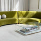 Bespoke Olive Curved Modular Sofa