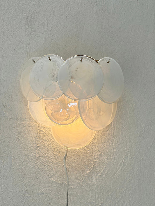 Murano Sconce - VISTOSTI WHITE - Two Available