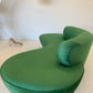 Stunning Green Curved Velvet Sofa