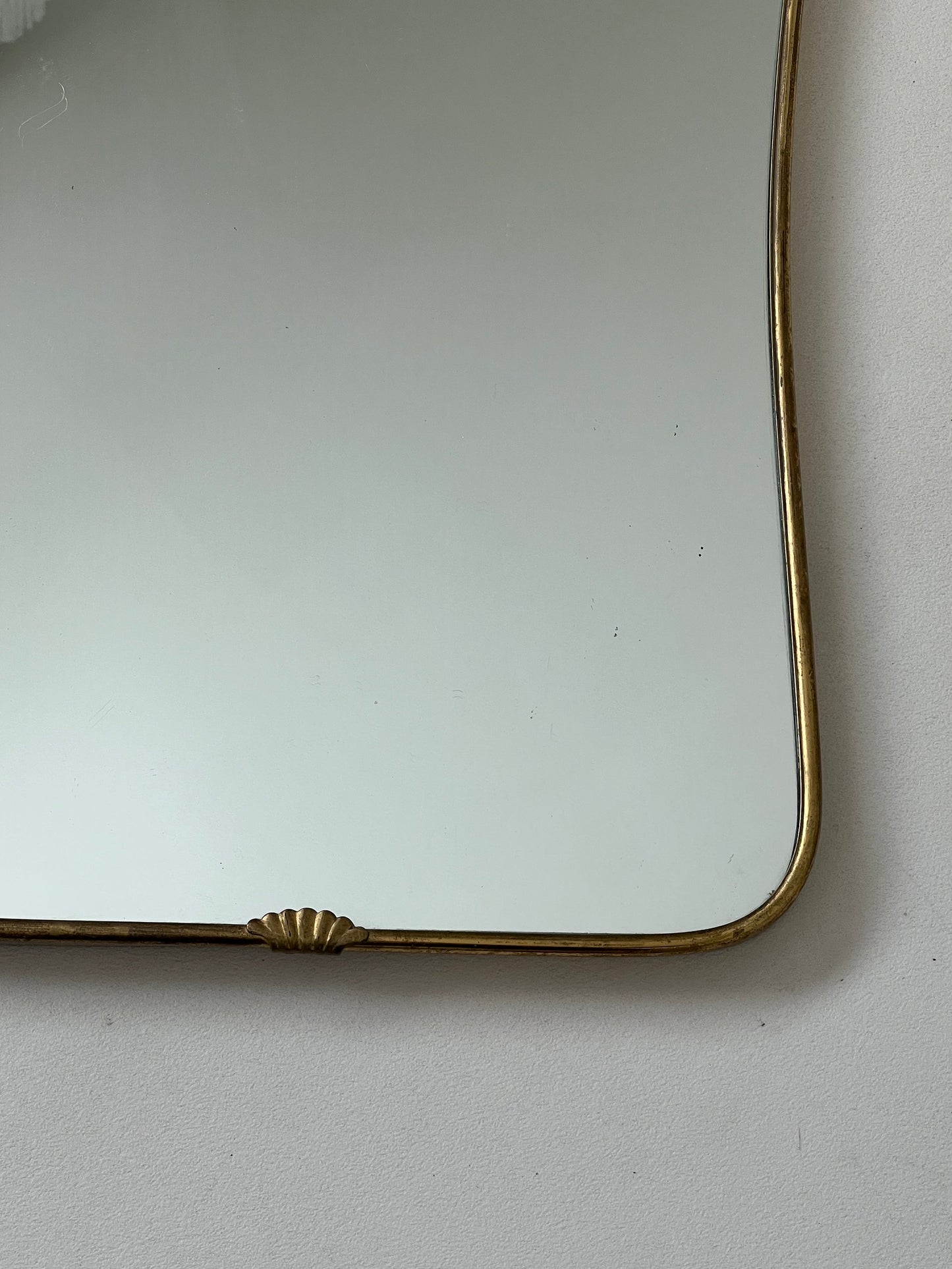 - 1950s Italian Brass Mirror - “Biscotto”