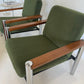 Vintage Teak and Chrome Sebel Armchairs