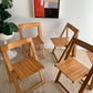 Original 1960’s Iconic Aldo Jacober and Pierangela d’Aniello “Trieste” Folding Chairs for Bazzani