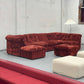Vintage Velvet Modular Sofa - Seven Piece Set