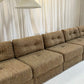 - Vintage Boucle Tweed Modular Sofa Five Piece Set
