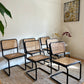 Set of 6 Black Cesca Chairs