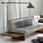 - Custom Italian Vintage Leather Sofa Set