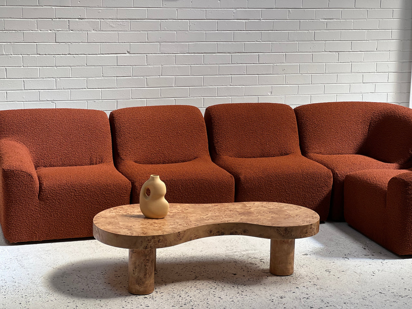 Bespoke Boucle Vintage Modular Sofa