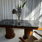 - Custom Marble & Teak Table