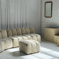 - Soft Cream Curved Modular Sofa Set