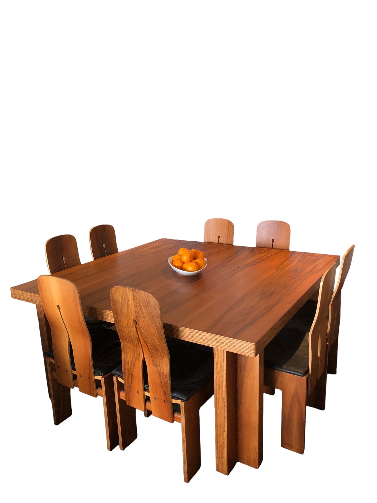 Carlo Scarpa for Bernini Ten Piece Dining Suite - Table, Chairs & Credenza
