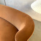 Bespoke Curved Sofa in Ginger Velvet