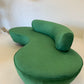 Stunning Green Curved Velvet Sofa