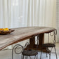 Custom Large Wooden Curved Table