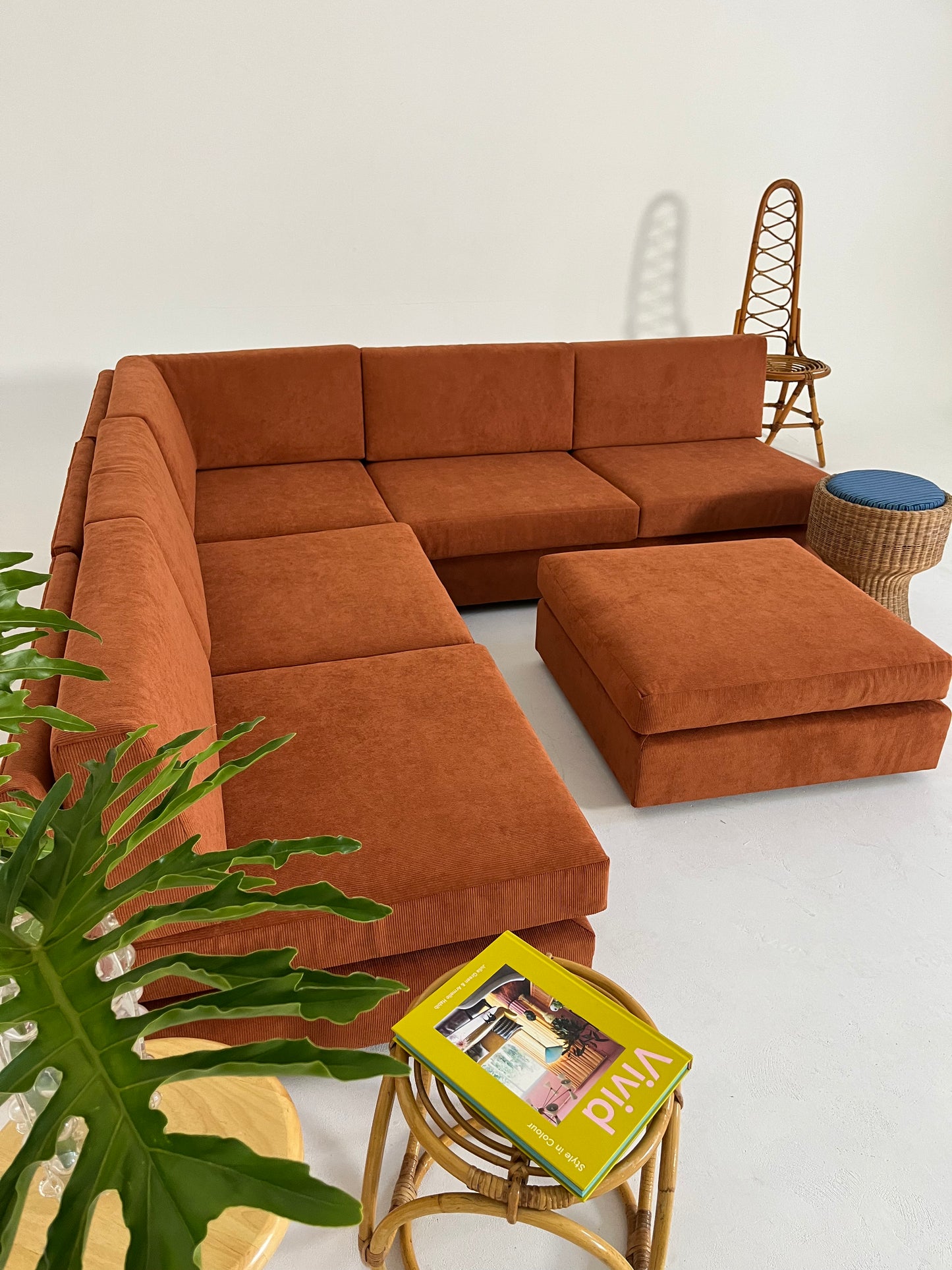 - Vintage Custom Modular Cord Sofa