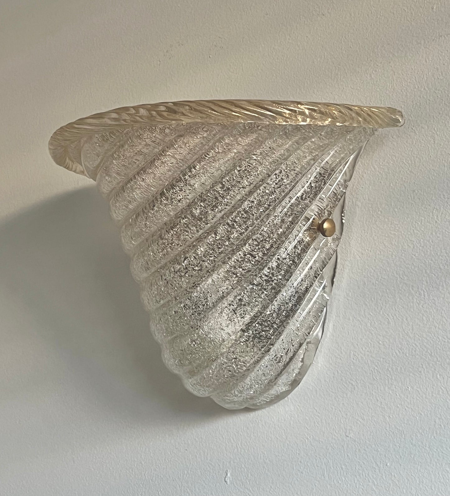 - Vintage Murano ‘Shell’ Sconce, Italy