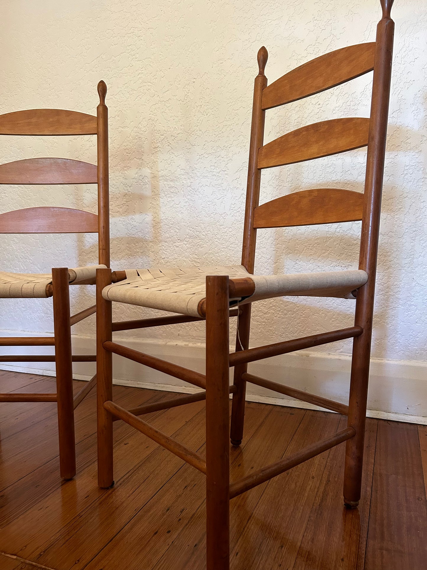 Shaker Style Ladderback Chairs - Six Available