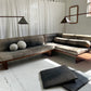 - Custom Italian Vintage Leather Sofa Set