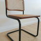 Set of Vintage Cane Cantilever Dining Chairs