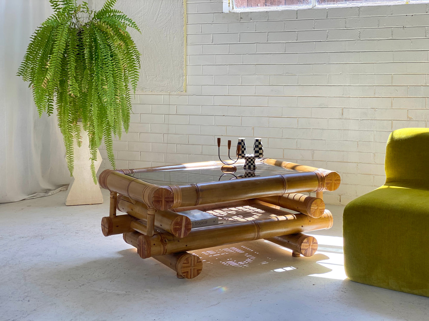 Large Bamboo Coffee Table