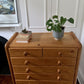 Rattan and Pine Tallboy Drawers