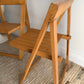 Original 1960’s Iconic Aldo Jacober and Pierangela d’Aniello “Trieste” Folding Chairs for Bazzani