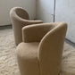 Vladimir Kagan-Style Swivel Chair in Wool Boucle - Two Available