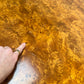 - Large Vintage Burl Carved Table