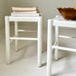 - White Rush Stool - Two Available