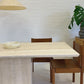 Vintage Italian Honed Travertine Dining Table