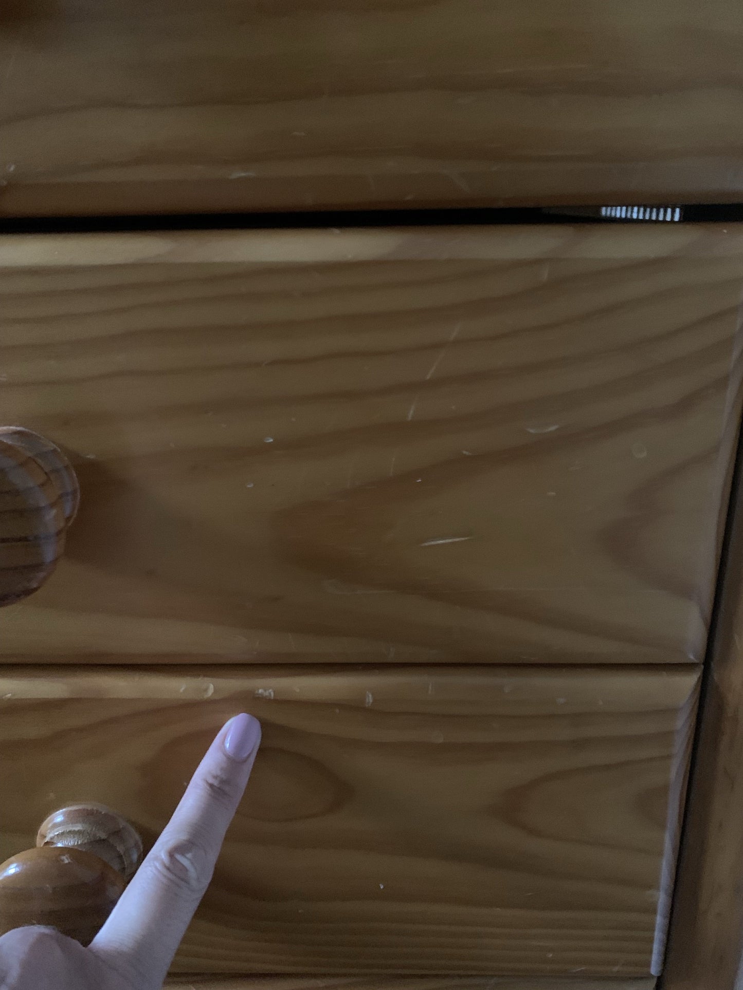 Rattan and Pine Tallboy Drawers