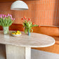 Italian Travertine Dining Table