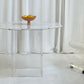 Octagonal Carrara Marble & Lucite Table