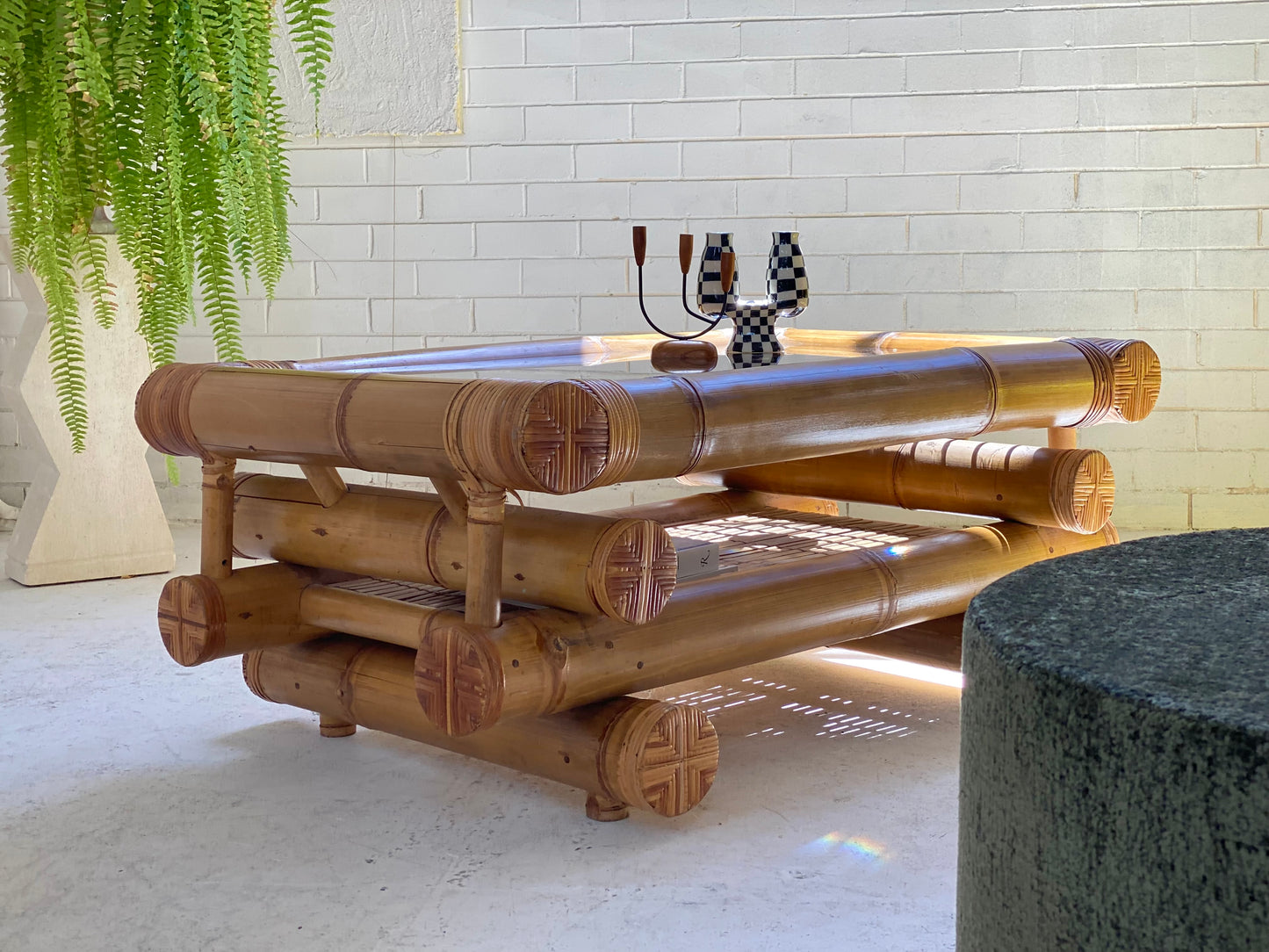 Large Bamboo Coffee Table