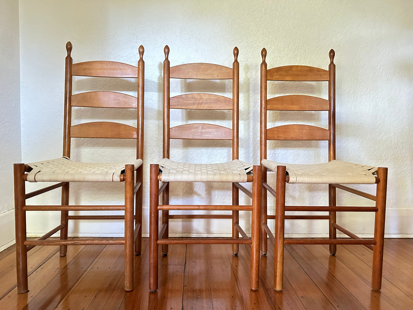 Shaker Style Ladderback Chairs - Six Available